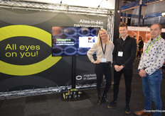 Marketing in Picture for narrowcasting. Ilse van der Meer, Dennis van der Kaaij (Marketing in Beeld) and Hans Verbeek (Plantenkwekerij Valstar) 